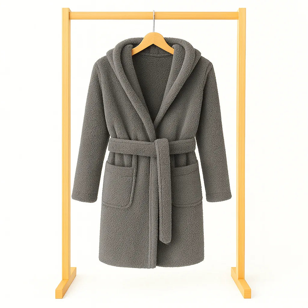 Whispers of Grey – Zachte Luxe badjas - dehuidspecialistshop